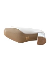 Resim Stillo 670 Kadın Tokalı Kalın Topuklu Casual Ayakkabı Bej Krem 