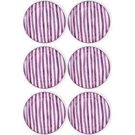 Resim The Mia Joy Servis Tabağı 6lı Set Mor 26 Cm Mor 