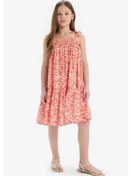 Resim DeFacto Kız Çocuk Askılı Çiçek Desenli Yazlık Elbise Y6957A625SMRD188 