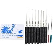 Resim Pengfushop5 Altın Tarzı Çilingir Araçları Yardımcısı Iki Öğe Klom Kırık Anahtar Çıkarıcı Araçları ve Kilit Anahtarı Germe Araçları (Yurt Dışından) 