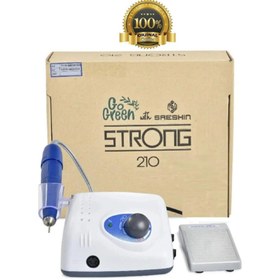Resim Genel Markalar Strong 210 Elektrikli Freze Törpü Makinesi - Manikür Pedikür Motoru - Mikromotor 65w 35.000rpm 