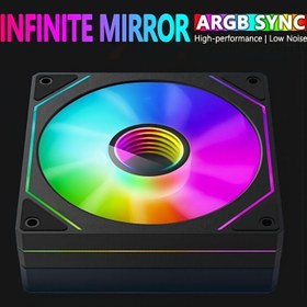 Resim Prism 4Pro ARGB Sonsuzluk Aynası Fan - Yüksek Hız, Düşük Gürültü, 12cm Kasa Soğutma Oyun Bilgisayarları için 