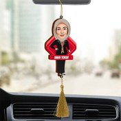 Resim Kişiye Özel Tesettürlü Kadın Araba Süsü 