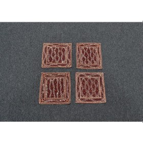 Resim Zehra Abla Halı Yeni Otantik El İşi İnce Kum Boncuklu Masa Sehpa Fiskos Örtüsü 5758 