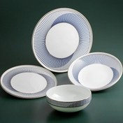 Resim Jumbo Luna Fine Bone 24 Parça 6 Kişilik Yemek Takımı 