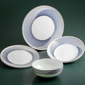 Resim Jumbo Luna Fine Bone 24 Parça 6 Kişilik Yemek Takımı 