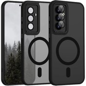 Resim Samsung Galaxy A56 Uyumlu Kılıf Mat Magsafe Özellikli Lensli Korumalı 