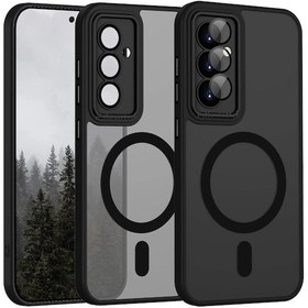 Resim Samsung Galaxy A56 Uyumlu Kılıf Mat Magsafe Özellikli Lensli Korumalı 