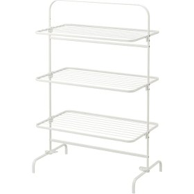 Resim Beyaz Çok Renkli Çamaşır Kurutma Askısı 99X58X152 cm 