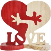 Resim Suntek Şeklinde Ahşap Süsler Düğün Masa Üstü Heykel 12cmx12cm 