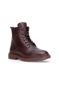 Resim Voyager 1034 Erkek Hakiki Deri Klasik Bot Kahverengi Kahverengi 