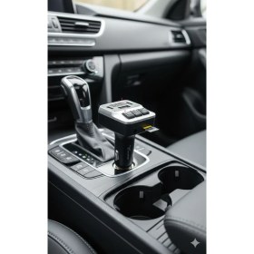 Resim Tekno Grup Lucatch LF-153 Araç Fm Transmitter 45W Typ-C Hızlı Şarjlı Çakmaklık Girişli USB + Micro Sd Kart Çalar Bluetooth Baglantılı Müzik ve Telefon Görüşmesi 