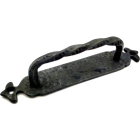 Resim Antika Tarz Dekoratif Pirinç Burgulu Çekme Kol - 205X33 Mm, Oksit 