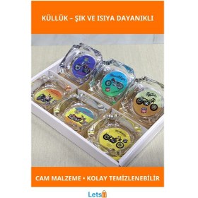 Resim Dayanıklı Isıya Dayanıklı Şık Cam Küllük 1 Adet 