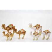 Resim Swarovski Taşlı 3'lü Deve Figürü Model 3 
