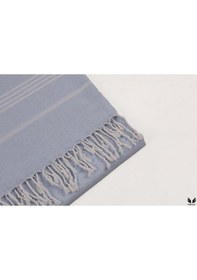 Resim Pega Sultan Peştamal %100 Koton Bebe Mavisi Plaj Havlusu 90 x 170 CM 