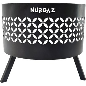 Resim Nurgaz Orman & Bahçe Şöminesi Yıldız Desenli NG OSY 