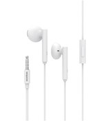Resim Wopow We04 3.5mm Universal Kablolu Kulaklık - 10mm Hoparlör, 110db Hassasiyet, 10hz-20khz Frekans Aralığı, Beyaz Huawei Tasarımı We04 We04 