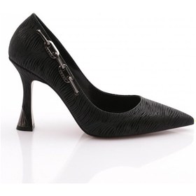 Resim Dgn 9035 Kadin Topuklu Ayakkabi 9035-2125-R14001 Siyah 