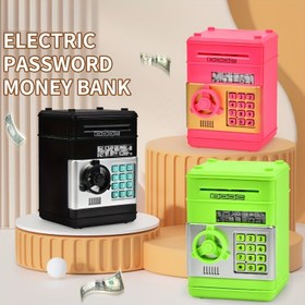 Resim Geniş Kapasiteli Şifreli ATM Fonksiyonlu Otomatik Para Toplama Kutusu - Çocuklar İçin Mükemmel Hediye 