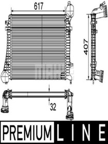 Resim BEHR Mahle Cı162000p (8ML376746-071) Intercoler Radyatoru ( Vw 3c0145803g 8ml376746071 (wm327431) 