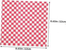 Resim LABRIMP Gıda Ambalaj Kağıdı 100 Adet Kırmızı Yağ Geçirmez Astarlar Sandviçler Burgerler Pişirme Için Yağa Dayanıklı Yırtılmaya Dayanıklı 
