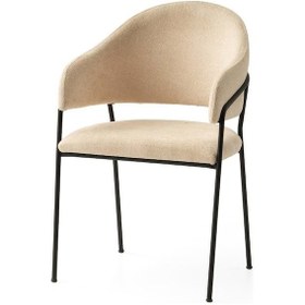 Resim Siyah Mobilgen Fulya Sandalye Beyaz - Siyah 