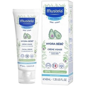 Resim Mustela Hydra Bebe Face Cream Nemlendirici 40 Ml Bebek Yüz Kremi 