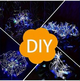 Resim Sunshine022 White 200 Led 8 Modlu Solar Bahçe Aydınlatma Ampul Seti 