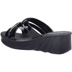 Resim Voga 2104 Dolgu Topuk Comfort Casual Kadın Terliği 