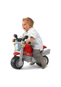 Resim Güvenilir Çocuk Motorsikleti - İtme Ve Yarışma İçin Tasarlanmış Model Açık Füme - Füme - Kahverengi 