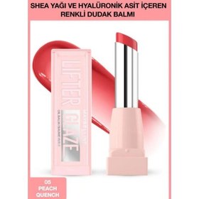Resim Maybelline Lifter Glaze Shea Yağı ve Hyalüronik Asit içeren Renkli Dudak Balmı - 05 Peach Quench 