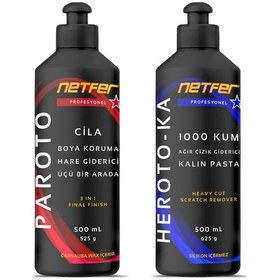 Resim Netfer 2'li Kalın Pasta Cila Set - 2x500 Ml 