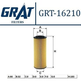 Resim GRAT 16210 Yağ Filtresi İx55 11- 3.0 CRDI Elaman Tıp 