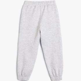 Resim Koton Basic Jogger Eşofman Altı Beli Lastikli Gri 5wkg40131ak Gri 