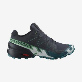 Resim Salomon 474653 Speedcross 6 Carbon/tahitian Tide/white Erkek Outdoor Ayakkabı Navy Lacivert 