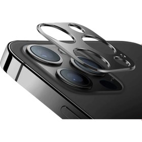 Resim Microcase Iphone 13 Pro Kamera Lens Koruma Halkası - Kapalı Tasarım Siyah 