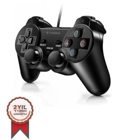 Resim Torima P2 Siyah Analog Usb Joystick Pc Oyun Kolu Gamepad Konsol 