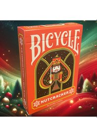 Resim Bicycle Nutcracker Red Premium Oyun Kağıdı Limited Edition Koleksiyonluk İskambil Kartları 