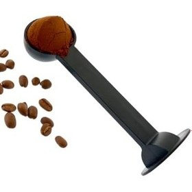 Resim Espresso Makinesi Uyumlu Kahve Ölçü Kaşığı, Siyah Plastik, 1 Adet, 50 Mm S 
