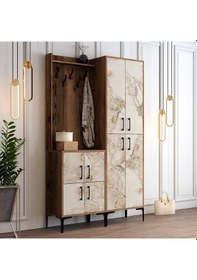 Resim Variant Variant Berlin Ba Portmanto Ceviz/Beyaz Mermer 