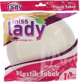 Resim Plastik Büyük Boy Tabak 10'lu 