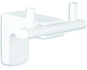 Resim T-May Banyo Premium İkili Bornoz Askılık Beyaz 71023-3 