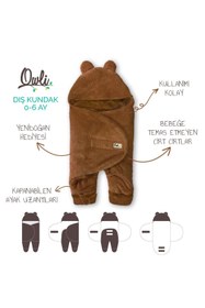 Resim Owli Dış Kundak 0-6 Ay Almond 