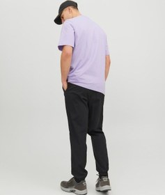 Resim Jack & Jones Jack&jones Water Overlay Erkek Mor Bisiklet Yaka Tişört 12235293-LVN Mor 