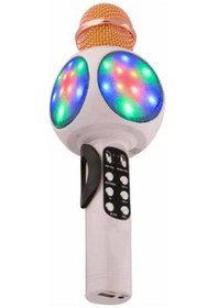 Resim Ws-1816 Karaoke Mikrofon Bluetooth Hoparlör Led Işıklı Wireless Wster