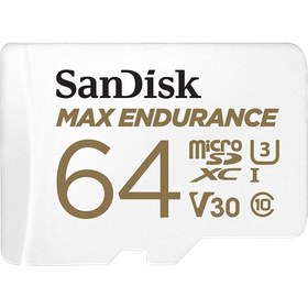 Resim SanDisk Max Endurance 64GB SDSQQVR-064G-GN6IA Micro SDXC 100/40MB/s C10 V30 Hafıza Kartı 