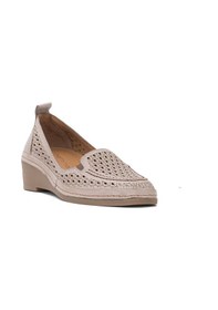 Resim Mammamia D25ya-330 Kadın Hakiki Deri Dolgu Topuk Ayakkabı Gri Gri 