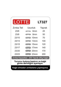 Resim Lotte Zımba Makinesi Arşiv Tipi 200 Yaprak 
