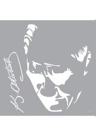 Resim Atatürk-3 Stencil Boyama Şablonu 30X30 Cm. Duvar Stencil. Fayans 